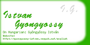 istvan gyongyossy business card